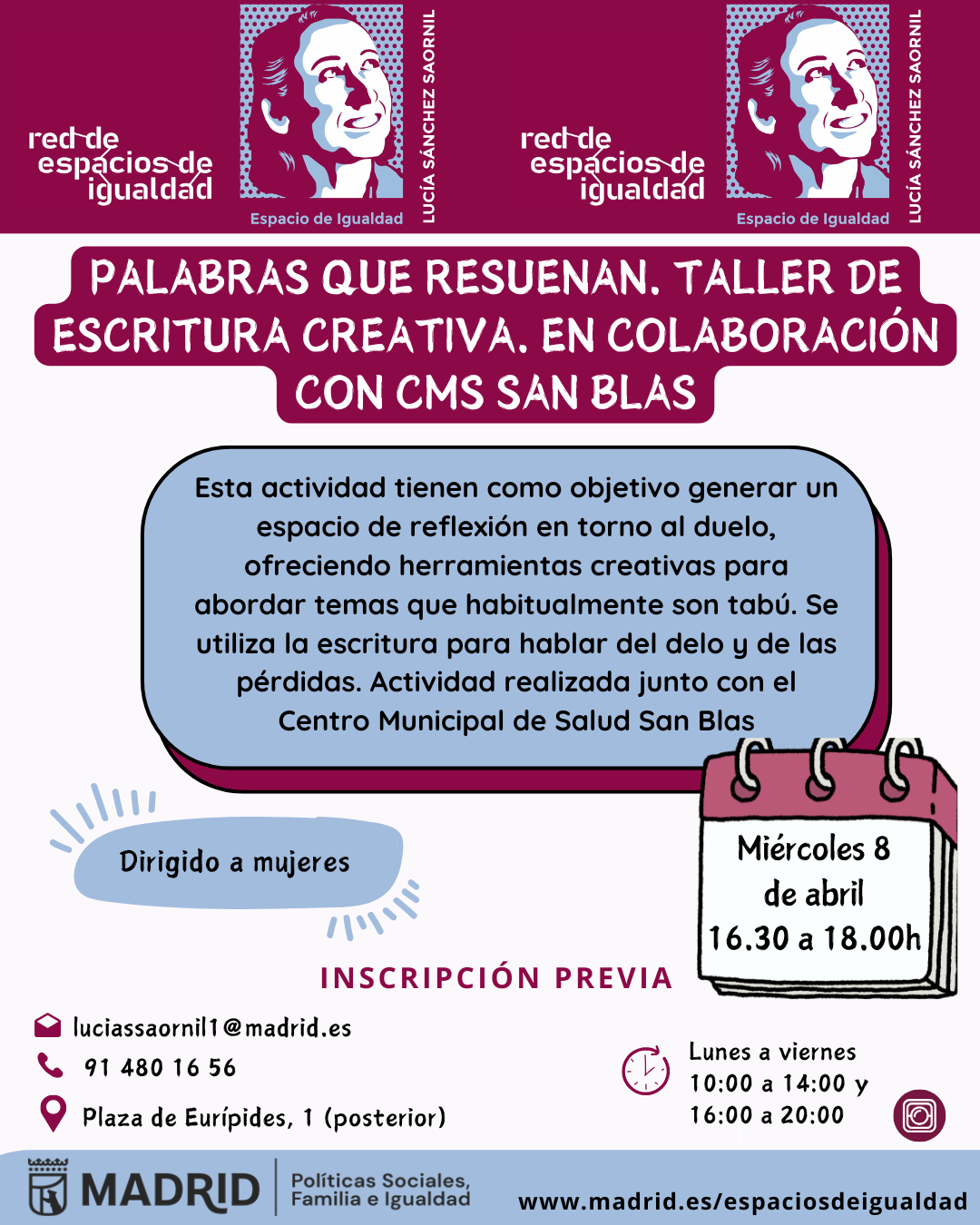 cartel con la misma informaci&oacute;n que lo publicado en web